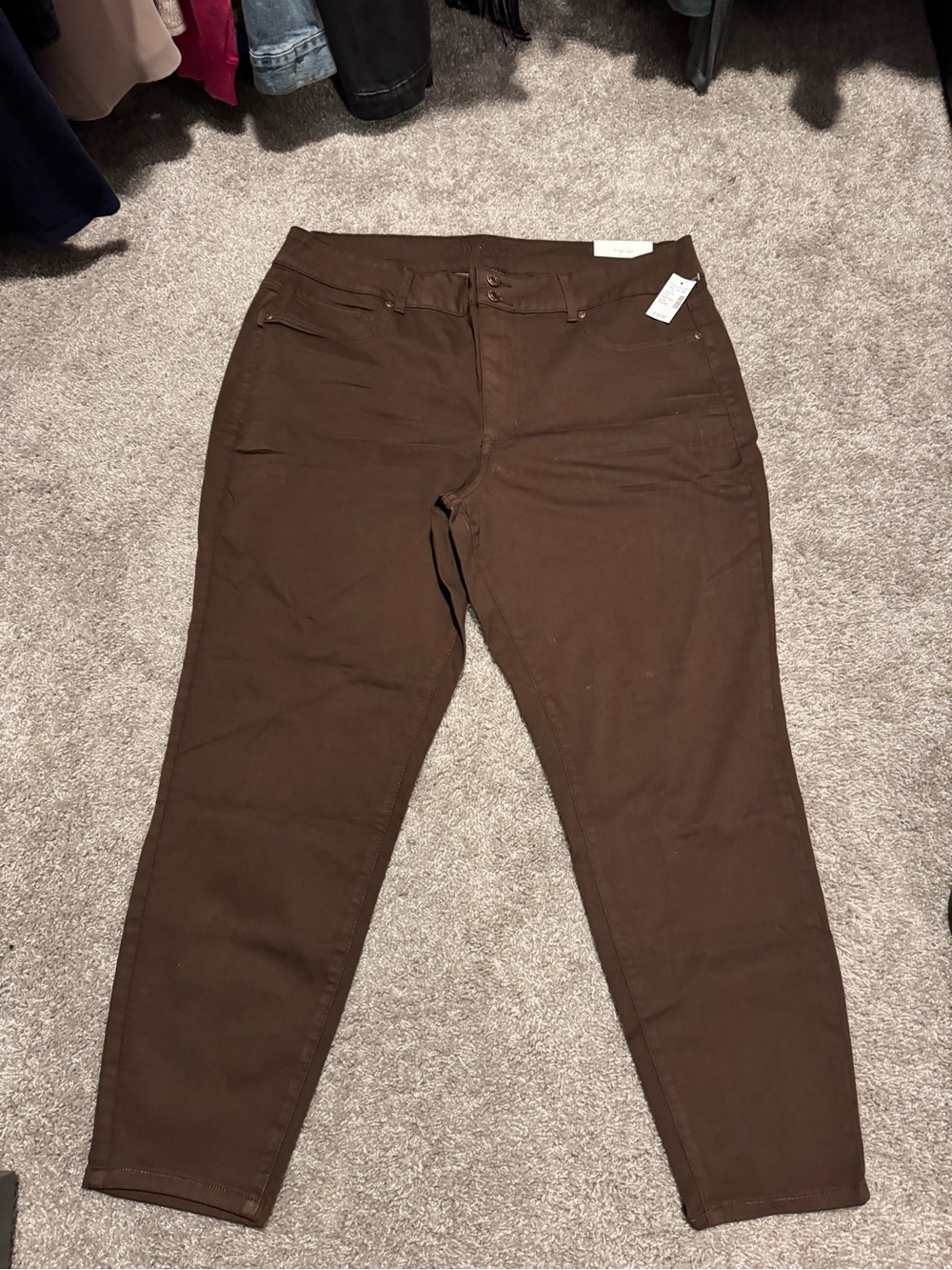 Maurices Brown High-Rise Skinny Jeans